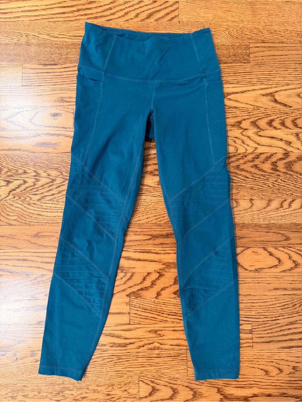 L.L. Bean Teal Moto Pocket 7/8 Leggings